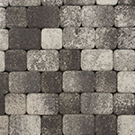 Тротуарная плитка Урико фактура листопад, 1УР.4 расцветка антрацит