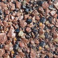 Тротуарная плитка Урико фактура стоунмикс, 1УР.4 цвет коричневый